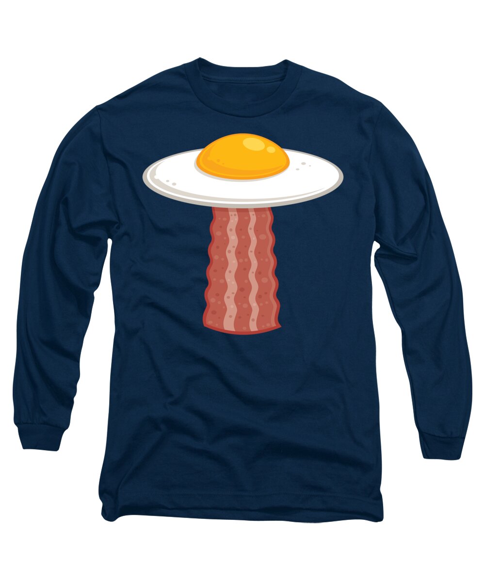 Egg Long Sleeve T-Shirt featuring the digital art Eggstraterrestrial by John Schwegel