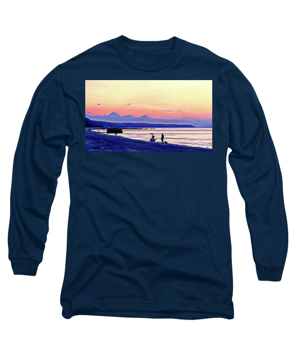  Nofo Long Sleeve T-Shirt featuring the digital art Friends with Friends by Eileen Kelly