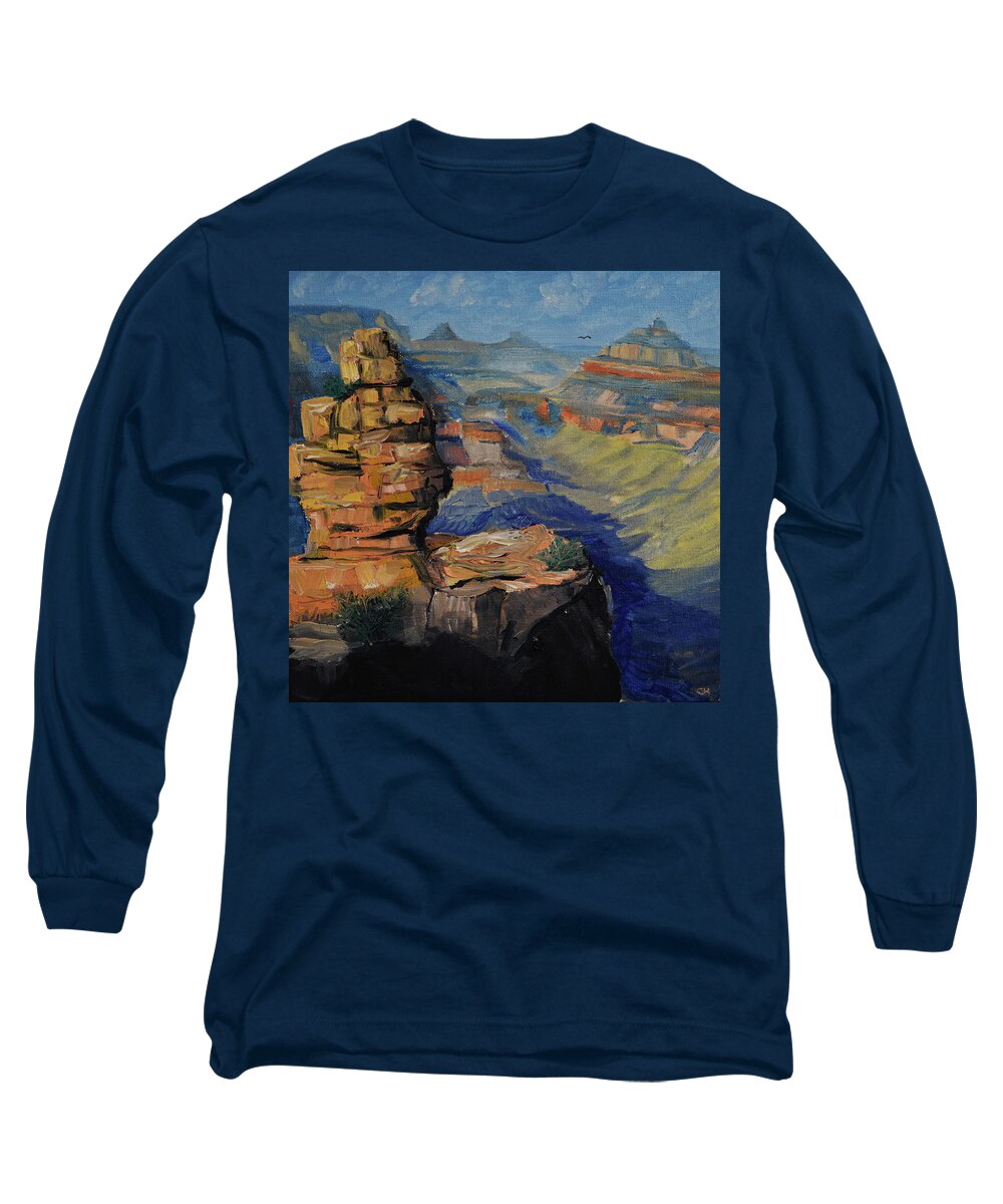 Grand Canyon Long Sleeve T-Shirt featuring the painting Grand Canyon Afternoon by Chance Kafka
