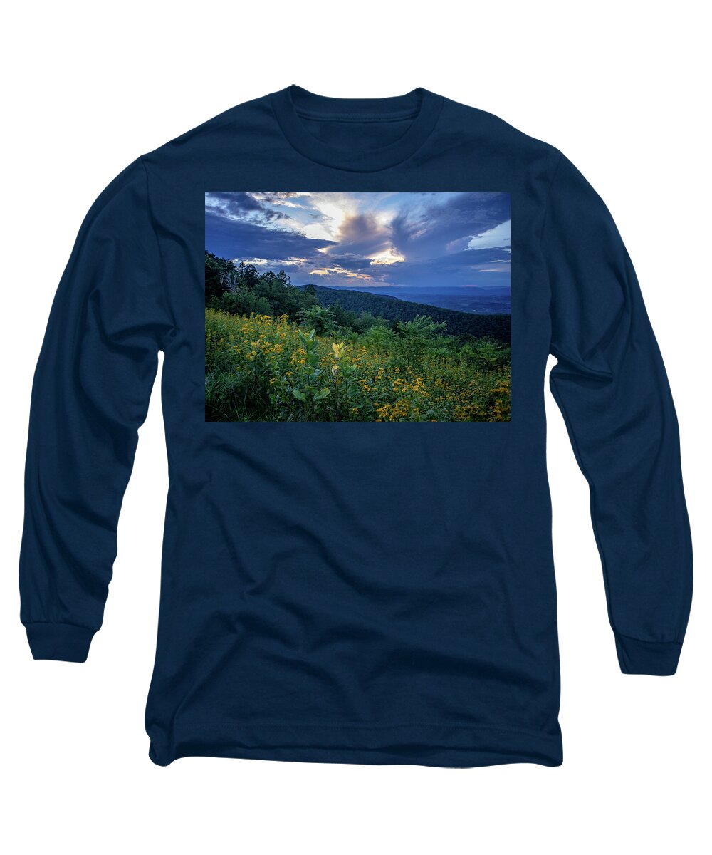 Mountain Sunset Long Sleeve T-Shirt featuring the photograph Great Valley Sunset by Deb Beausoleil