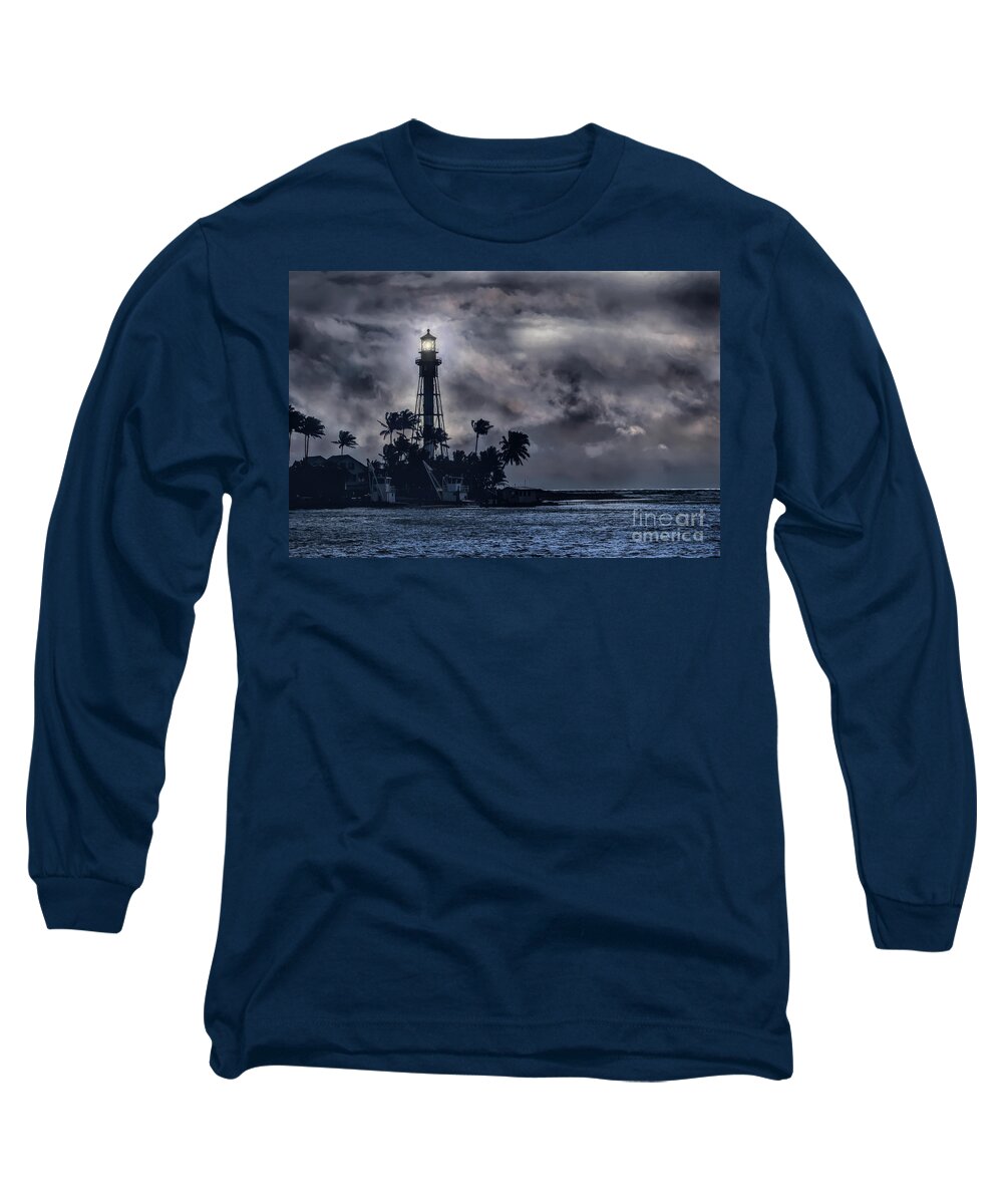 Hillsboro Long Sleeve T-Shirt featuring the photograph Hillsboro Lighthouse by Ed Taylor