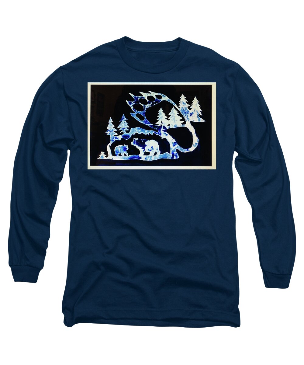 Bear Long Sleeve T-Shirt featuring the photograph Ice Bears 1 by Larry Campbell
