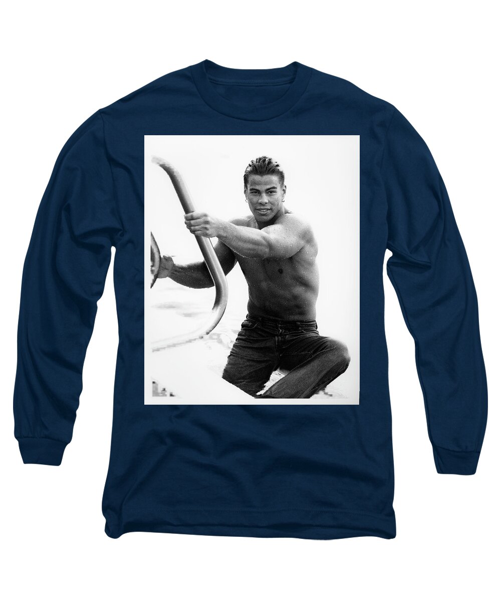 Pool Long Sleeve T-Shirt featuring the photograph Lifeguard by Jim Whitley
