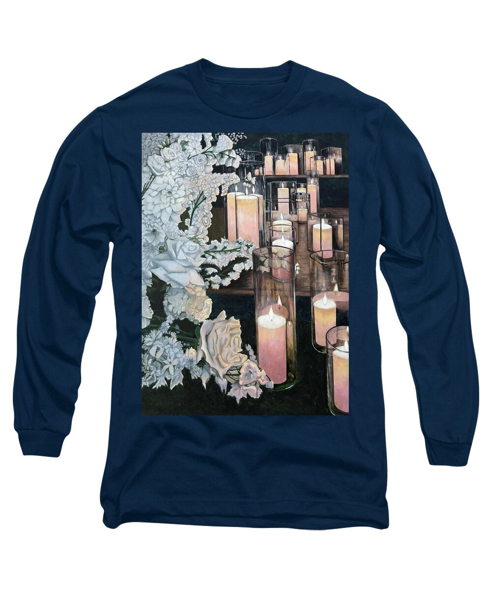 Light Long Sleeve T-Shirt featuring the painting Light Reflected by Mr Dill
