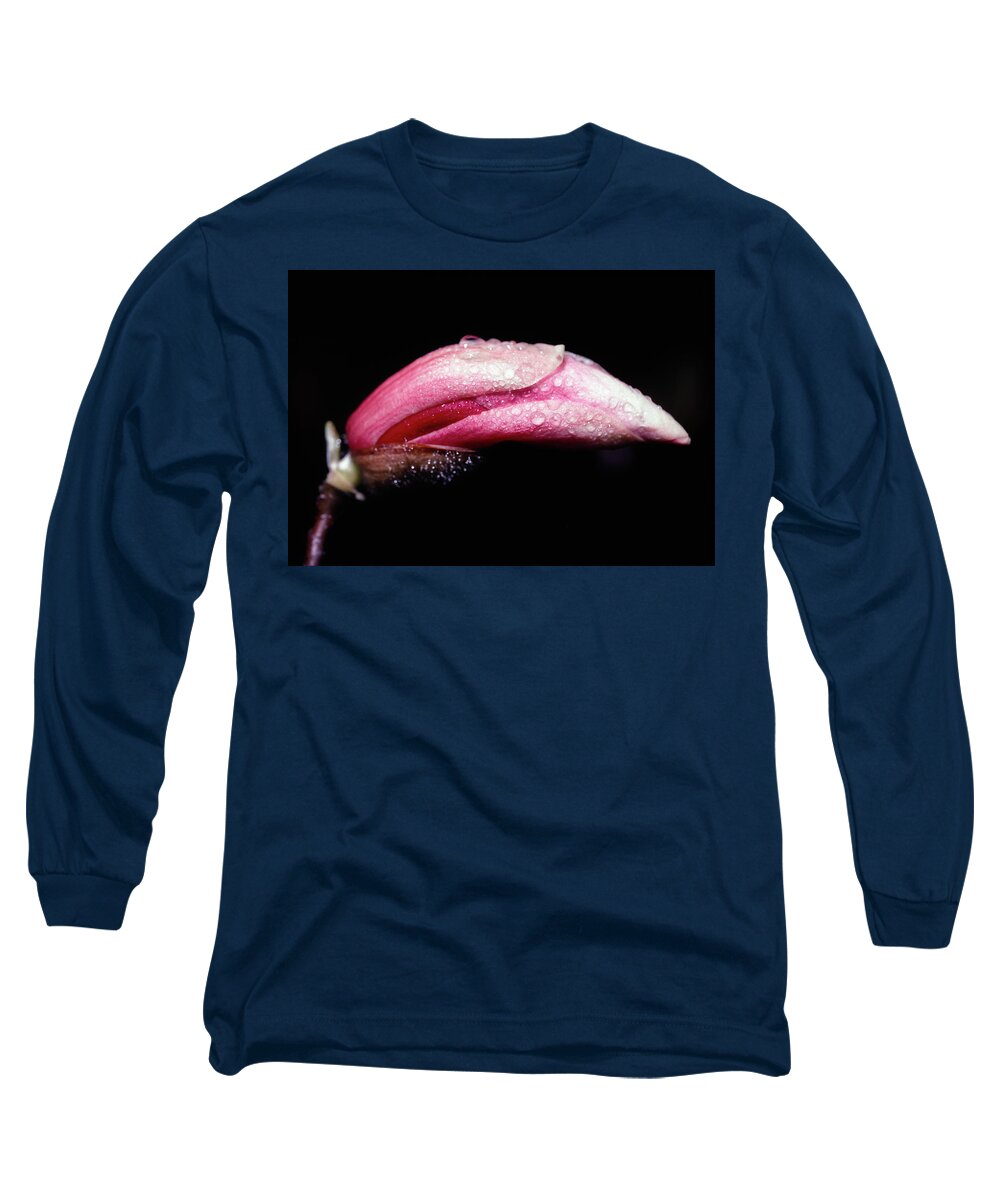 Magnolia Long Sleeve T-Shirt featuring the photograph Magnolia Bud by Steven Nelson