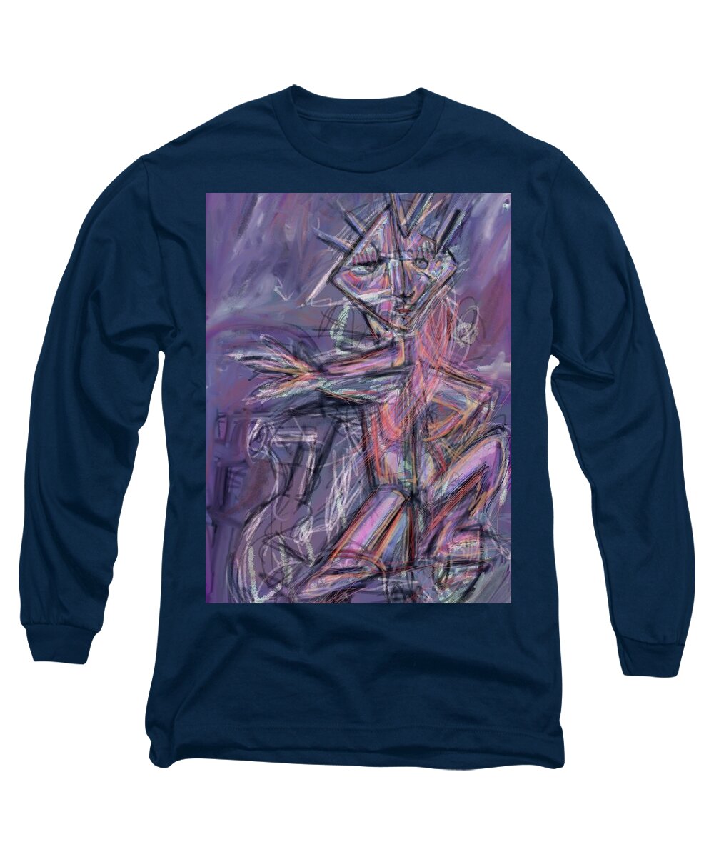 • Abstract  Long Sleeve T-Shirt featuring the digital art March 19, 2020 by Gustavo Ramirez