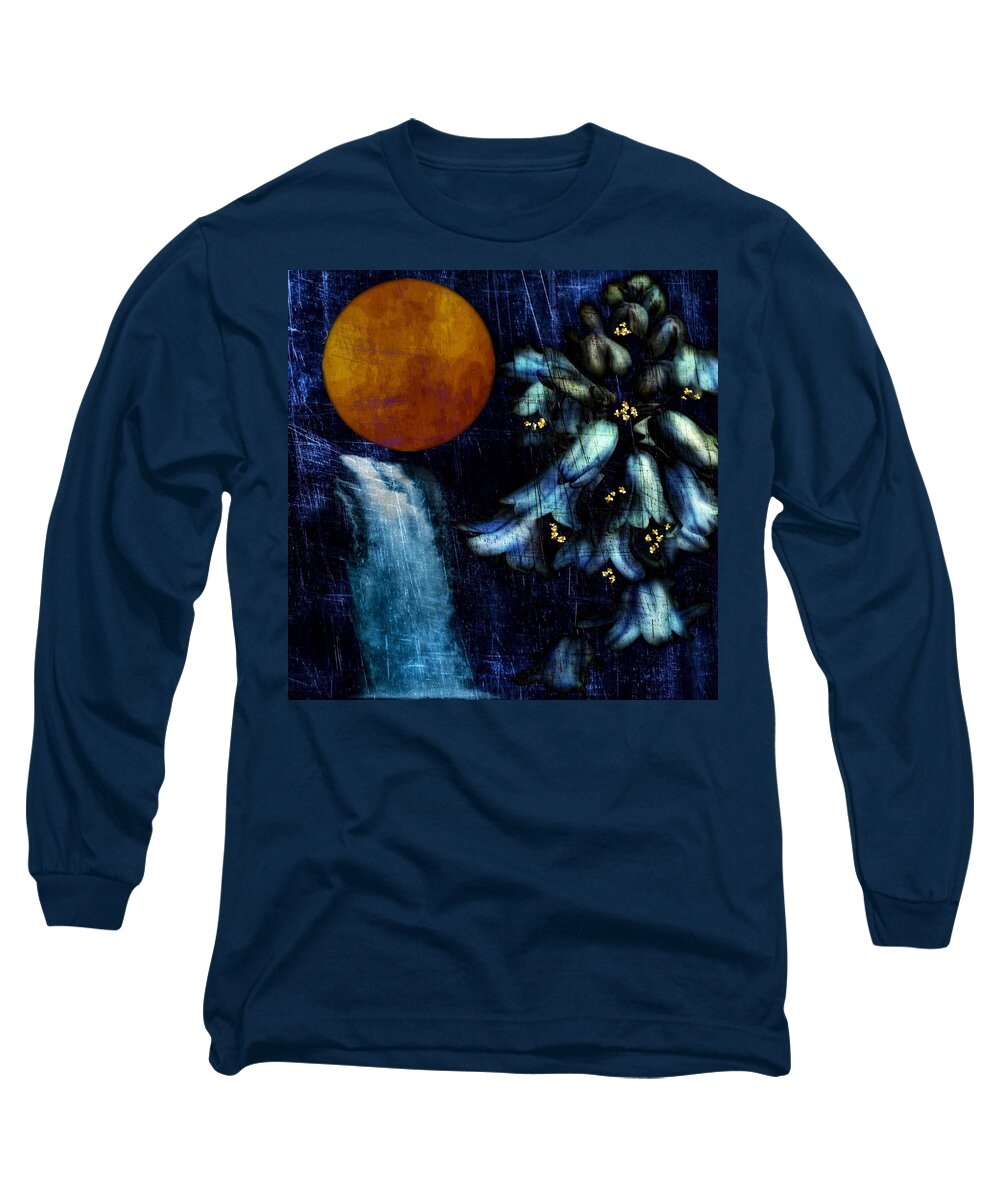 Abstract Art Long Sleeve T-Shirt featuring the mixed media Mysteria by Canessa Thomas