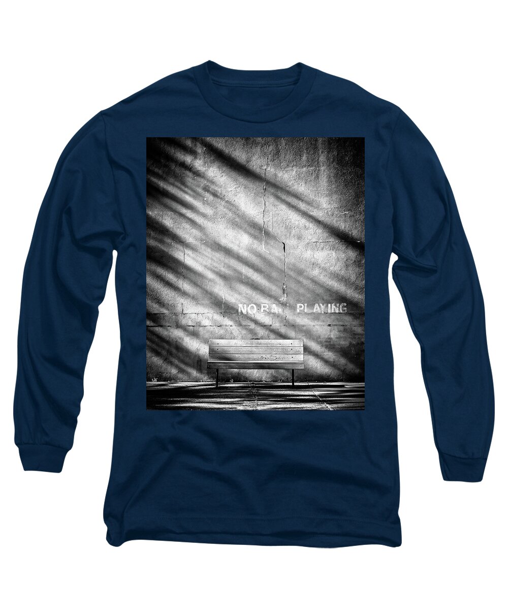  Long Sleeve T-Shirt featuring the photograph No Ball Playing by Steve Stanger