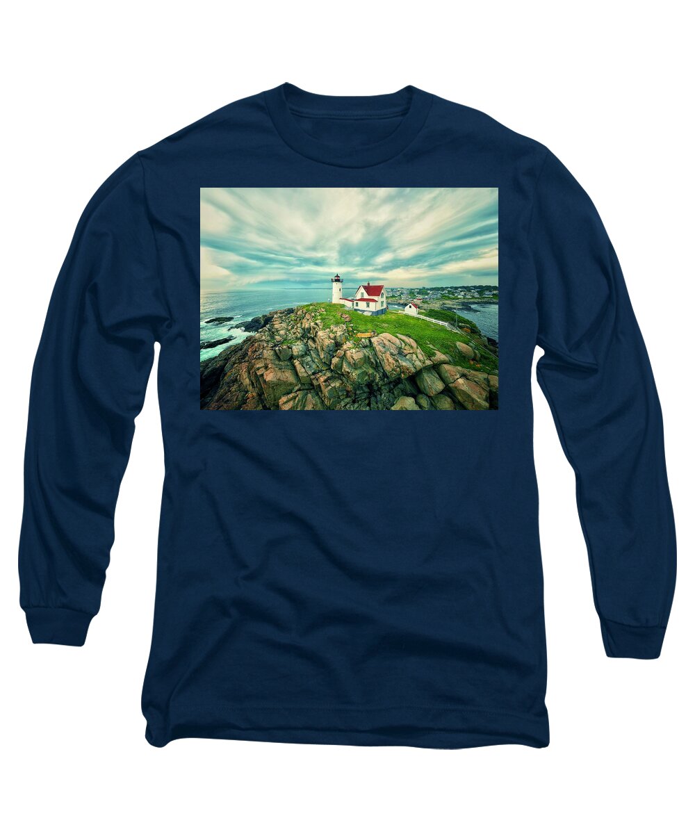  Long Sleeve T-Shirt featuring the photograph Nubble by John Gisis