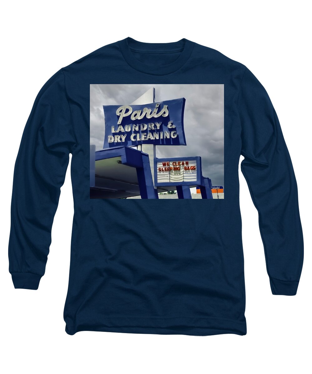 Places Long Sleeve T-Shirt featuring the photograph Paris Cleaning in Phoenix 2004 by Matthew Bamberg