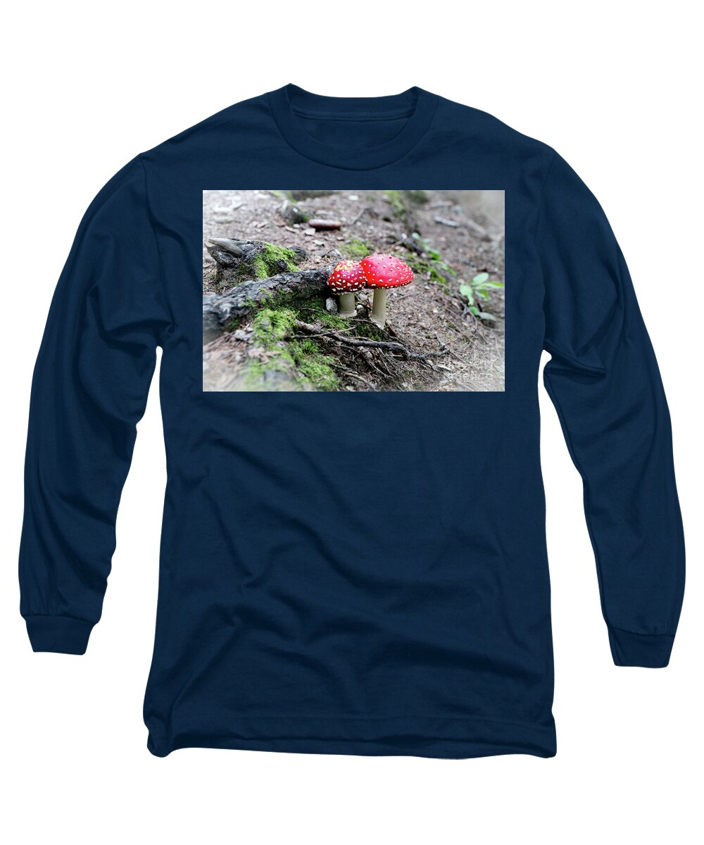 Mushrooms Long Sleeve T-Shirt featuring the photograph Red Mushrooms by Rich S
