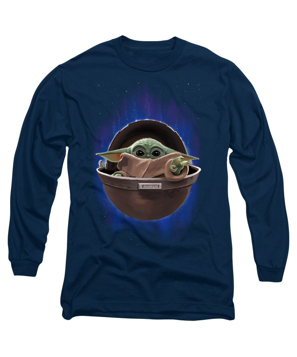 Baby Long Sleeve T-Shirt featuring the digital art Star Child by Norman Klein