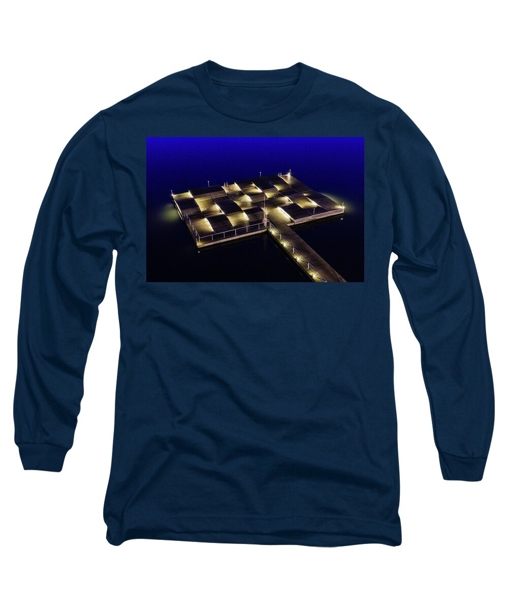 Europe Long Sleeve T-Shirt featuring the photograph Stockholm bathing platform by Alexander Farnsworth