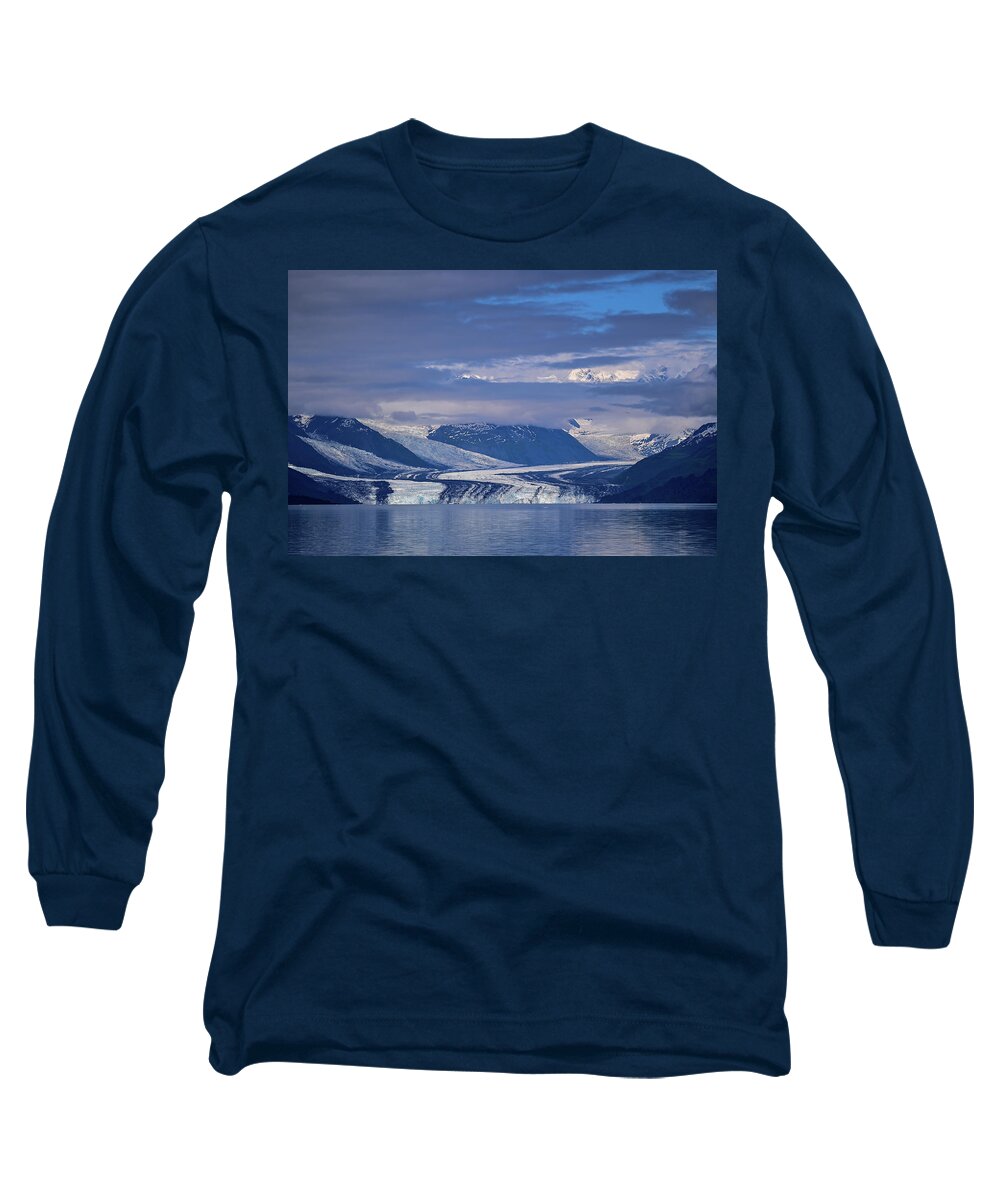 Harvard Glacier Long Sleeve T-Shirt featuring the photograph The Harvard Glacier - College Fjord, Alaska by Amazing Action Photo Video