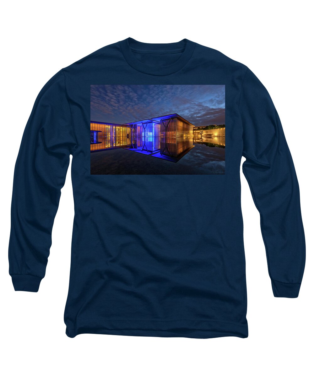 The Modern Long Sleeve T-Shirt featuring the photograph The Modern by Debby Richards