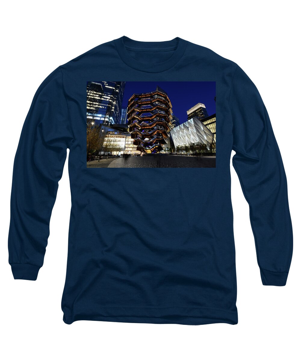 The Vessel Long Sleeve T-Shirt featuring the photograph The Vessel, NYC - Hudson Yards, New York City by Earth And Spirit