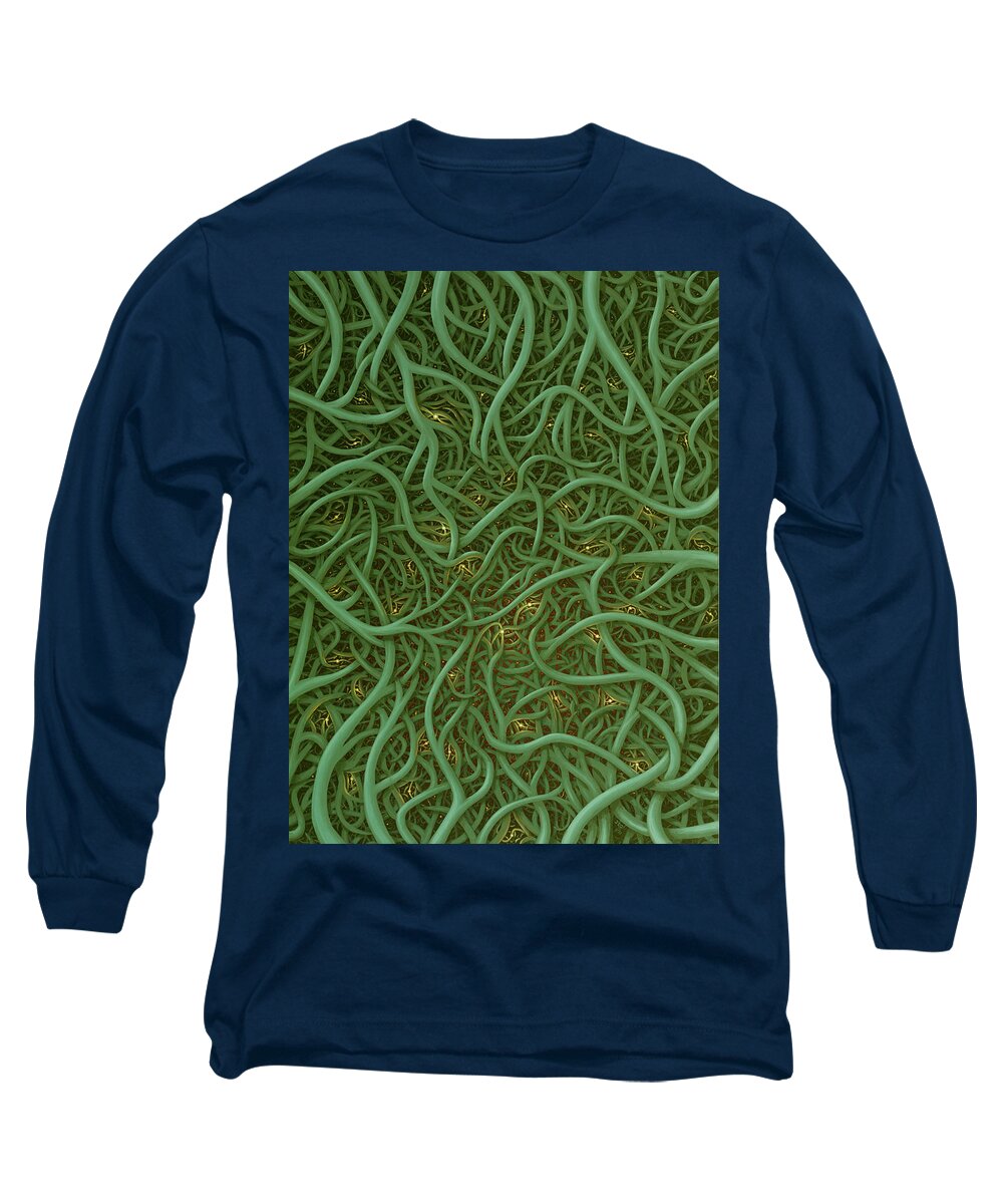 Concept. Surreal Long Sleeve T-Shirt featuring the painting Thermogenesis yellow by Jon Carroll Otterson