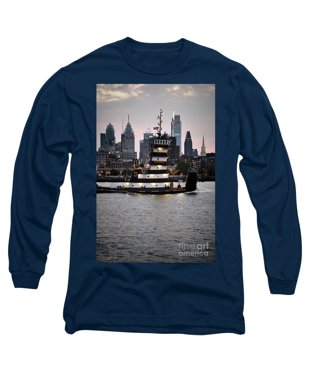 Photography Long Sleeve T-Shirt featuring the photograph Tugboat by Paul Watkins