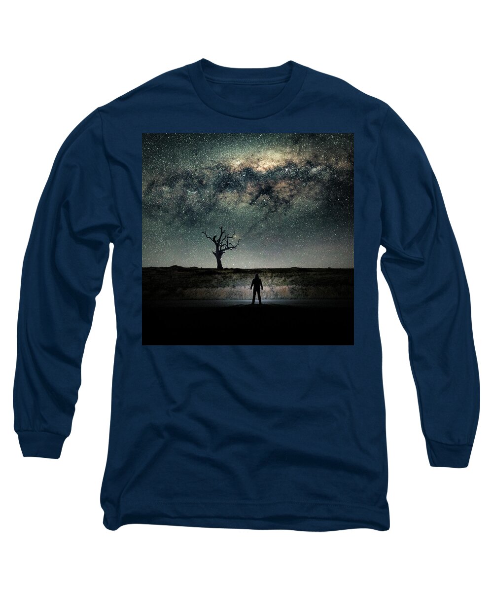 Milky Way Long Sleeve T-Shirt featuring the photograph Wanderer by Ari Rex