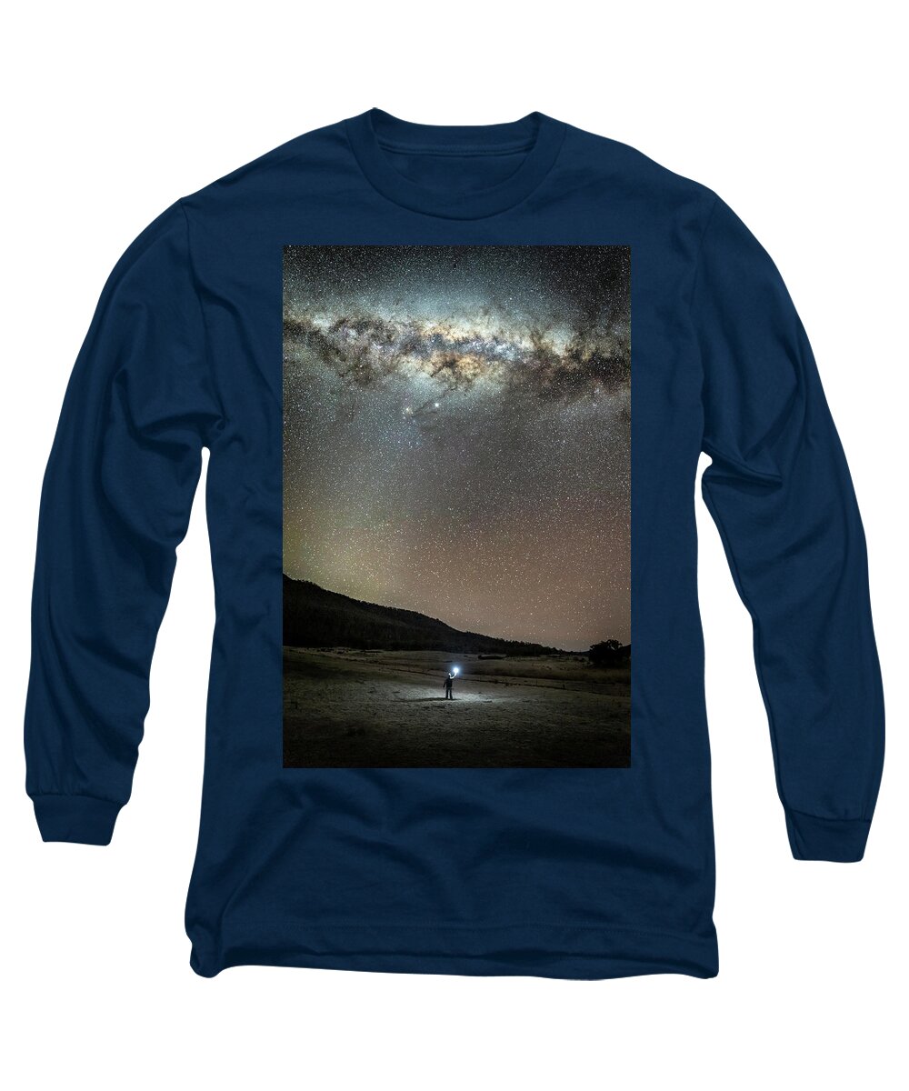 Milky Way Long Sleeve T-Shirt featuring the photograph Wayfarer by Ari Rex