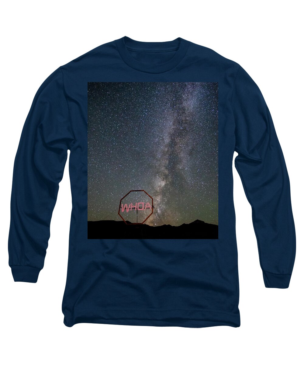 Milky Way Long Sleeve T-Shirt featuring the photograph Whoa- The Milky Way by Gretchen Baker