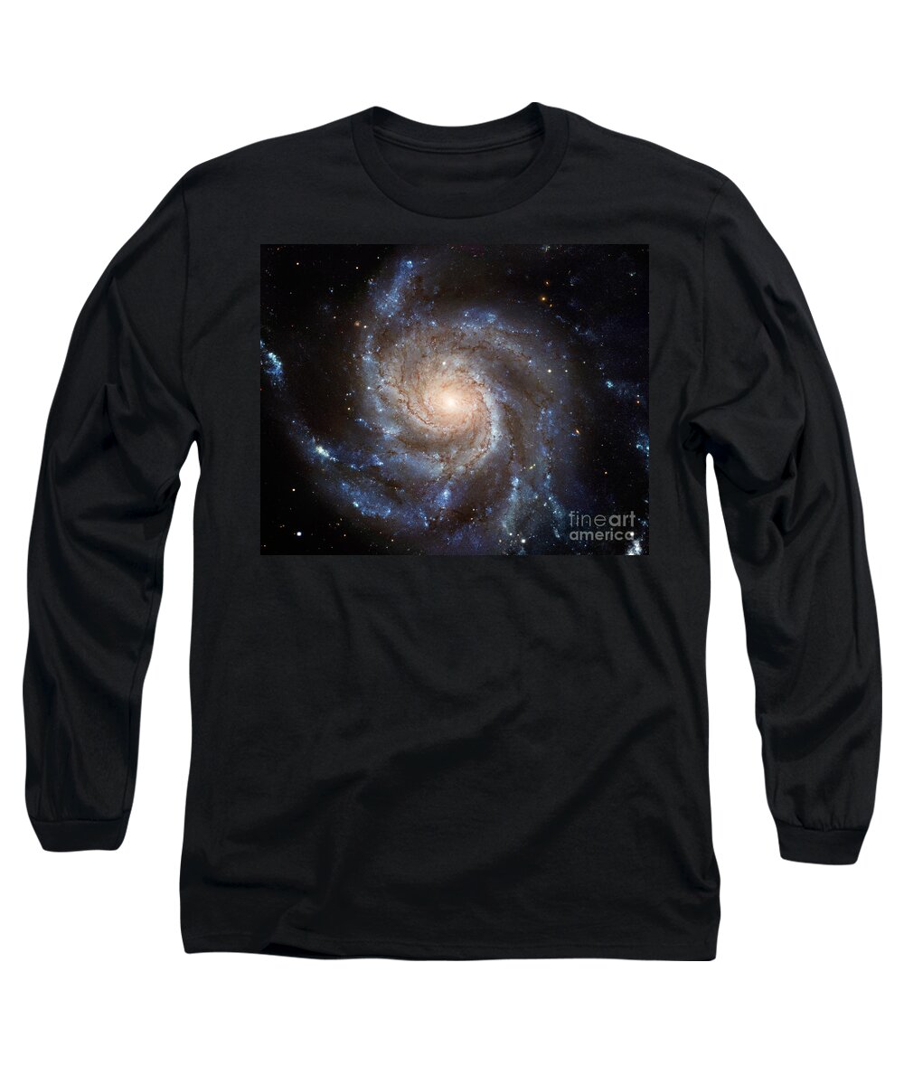 Astronomy Long Sleeve T-Shirt featuring the photograph Messier 101 by Barbara McMahon