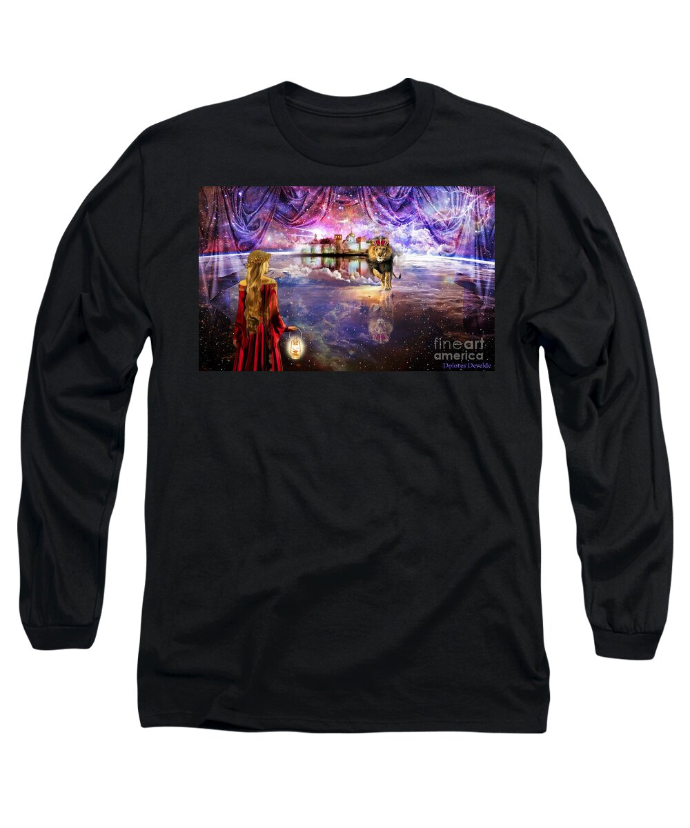 New Jerusalem Revelation 21:2 Long Sleeve T-Shirt featuring the digital art New Jerusalem by Dolores Develde