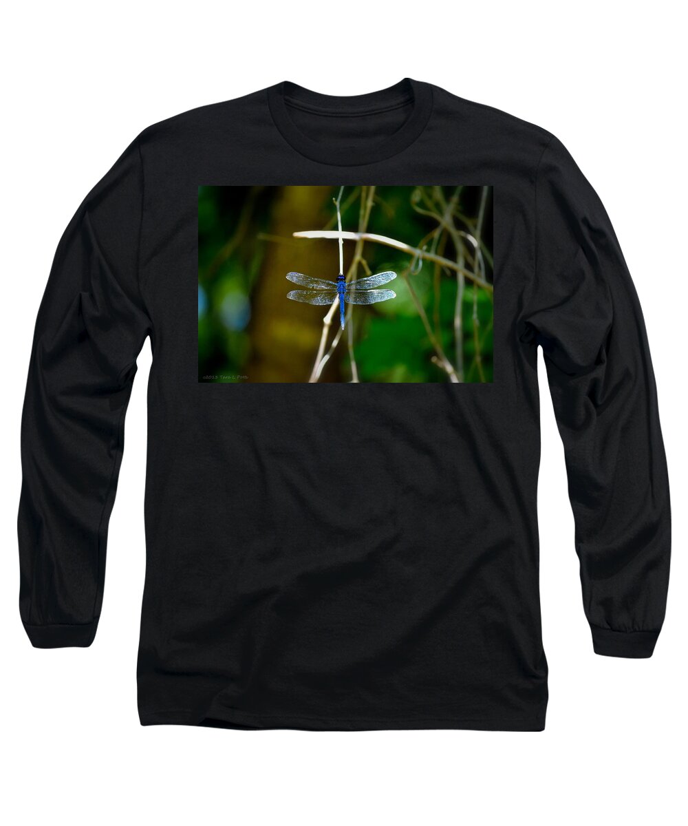 Dragonfly Long Sleeve T-Shirt featuring the photograph Dragonfly #1 by Tara Potts