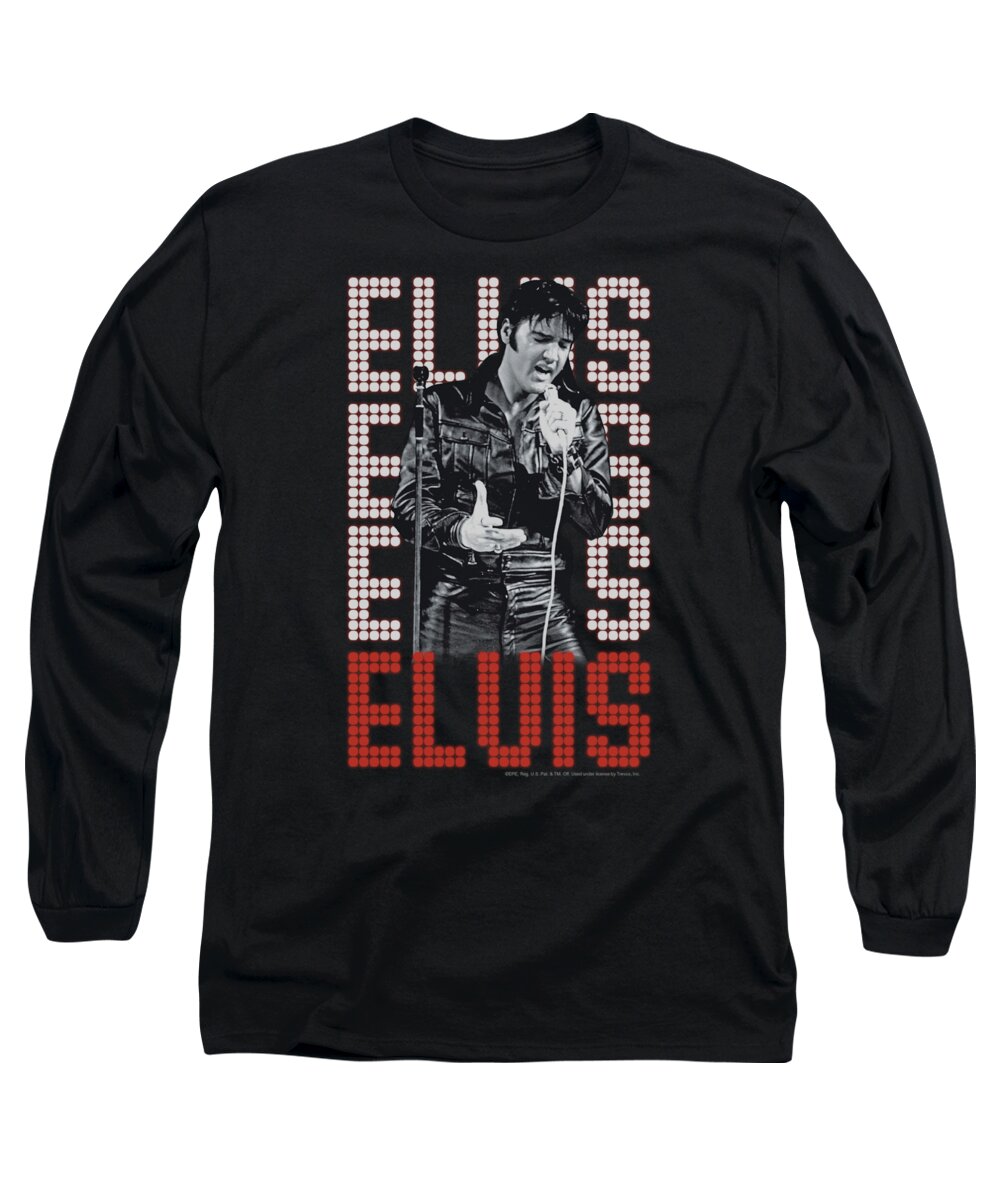 Elvis Presley Long Sleeve T-Shirt featuring the digital art Elvis - 1968 #1 by Brand A