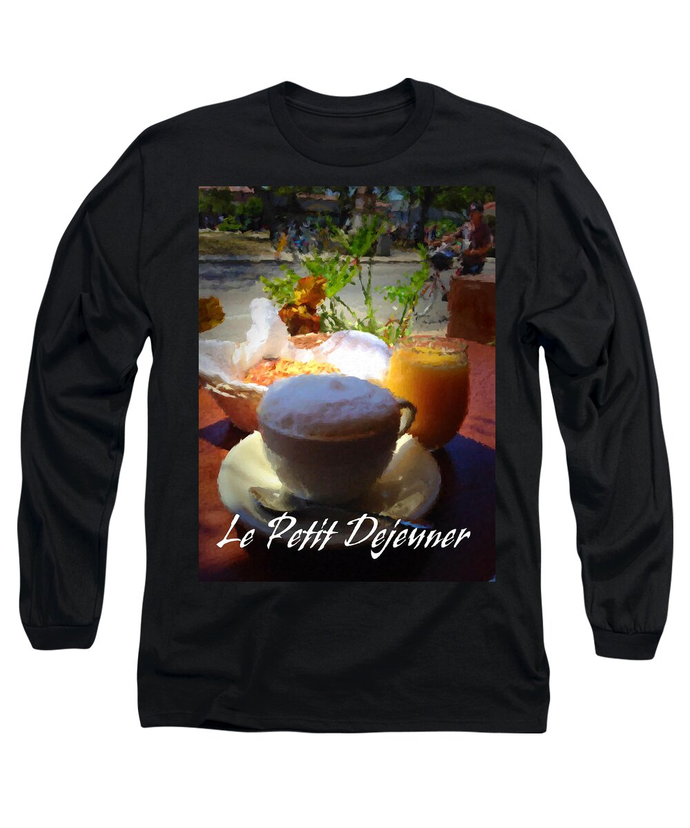 Breakfast Nook Long Sleeve T-Shirt featuring the photograph Le petit dejeuner #1 by Joseph Desiderio