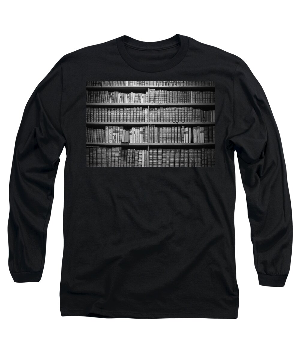 Old Long Sleeve T-Shirt featuring the photograph Old Books #1 by Chevy Fleet