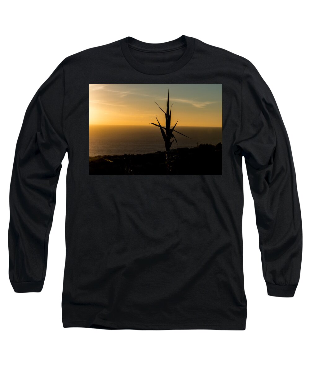 Art Long Sleeve T-Shirt featuring the photograph One at Sunset #1 by Joseph Amaral