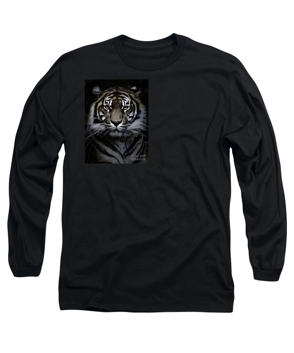 Animal Long Sleeve T-Shirt featuring the photograph Sumatran tiger by Sheila Smart Fine Art Photography