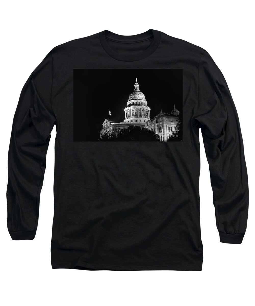 Austin Long Sleeve T-Shirt featuring the photograph Texas State Capitol 2 by Bob Phillips