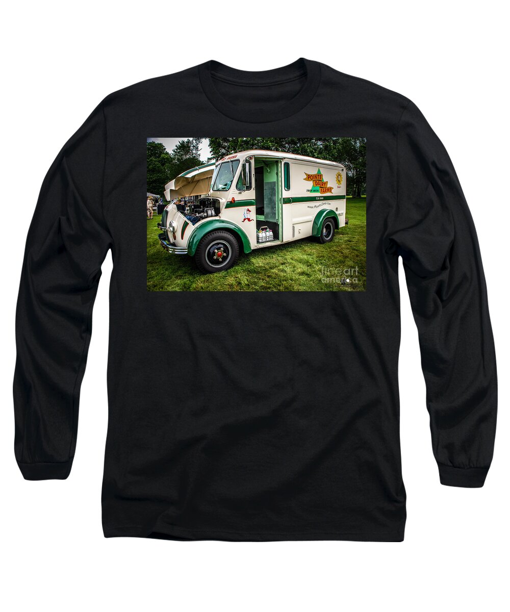 1965 Divco Milk Truck Long Sleeve T-Shirt featuring the photograph 1965 Divco Milk Truck by Grace Grogan