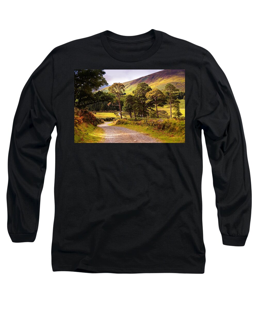 Jenny Rainbow Fine Art Photography Long Sleeve T-Shirt featuring the photograph Celtic Spirit. Wicklow Mountains. Ireland #1 by Jenny Rainbow