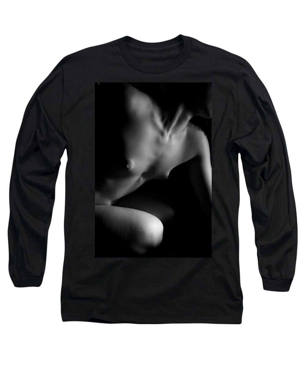 Breasts Long Sleeve T-Shirt featuring the photograph Figure Study #2 by Joe Kozlowski