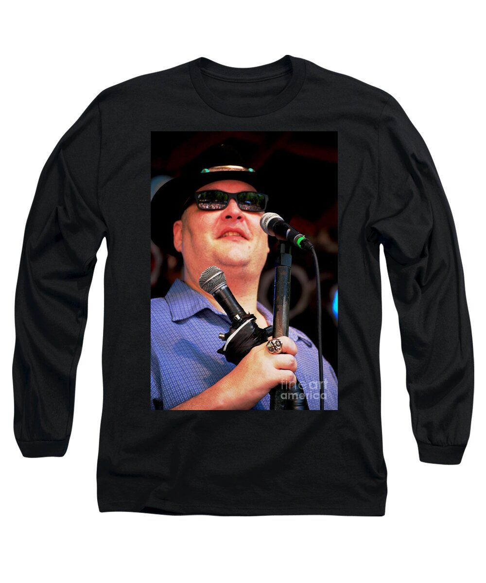 Music Long Sleeve T-Shirt featuring the photograph John Popper #2 by Angela Murray
