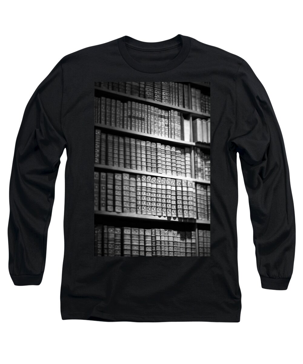 Books Long Sleeve T-Shirt featuring the photograph Old books #2 by Chevy Fleet