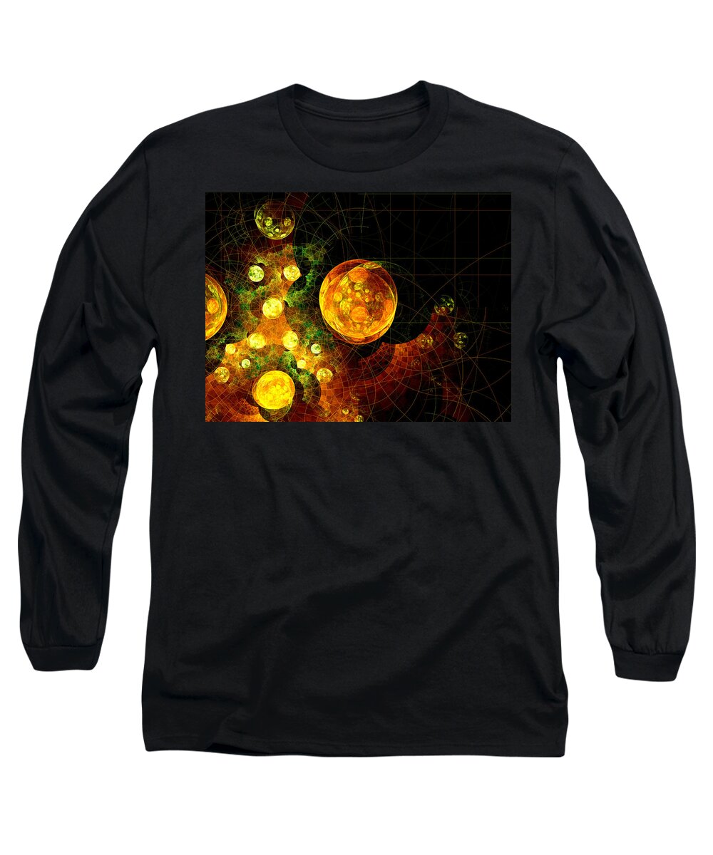 Abstract Long Sleeve T-Shirt featuring the digital art 37 Tauri by Jeff Iverson