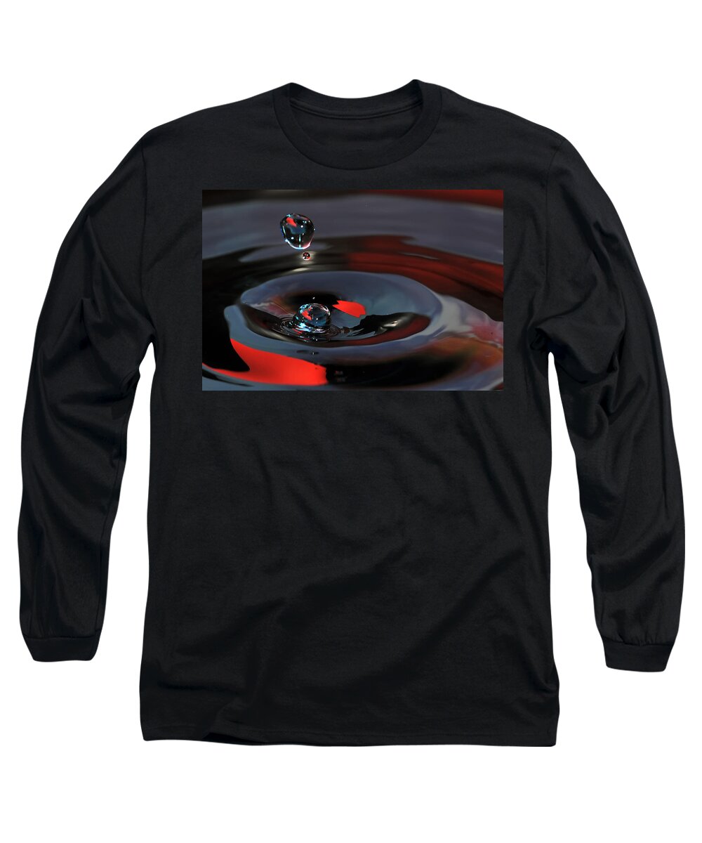 Water Drops Long Sleeve T-Shirt featuring the photograph Untitled #8 by Gene Tatroe