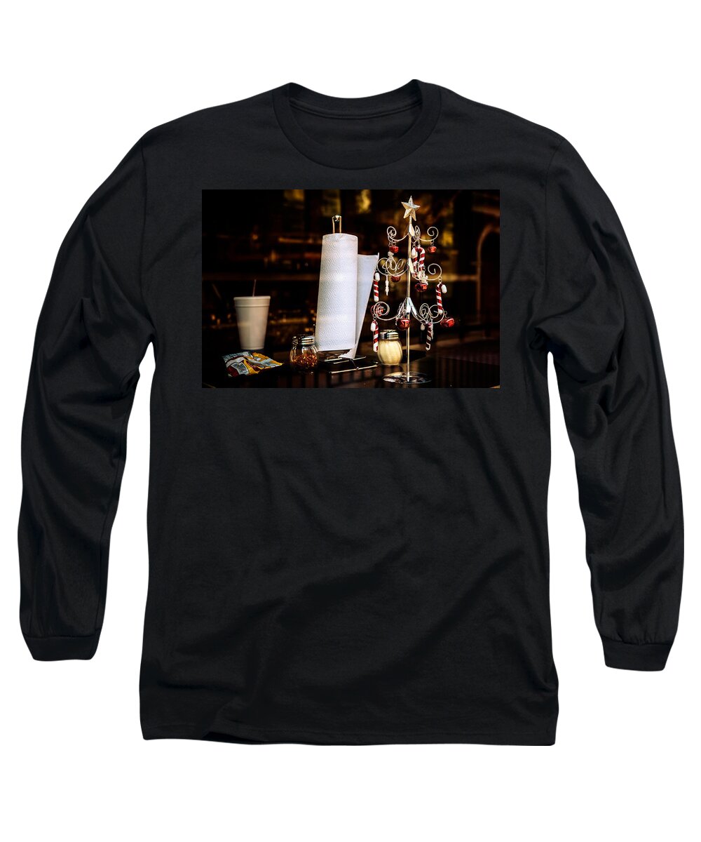 Downtown Long Sleeve T-Shirt featuring the photograph A Fritos Kind of Christmas by Melinda Ledsome