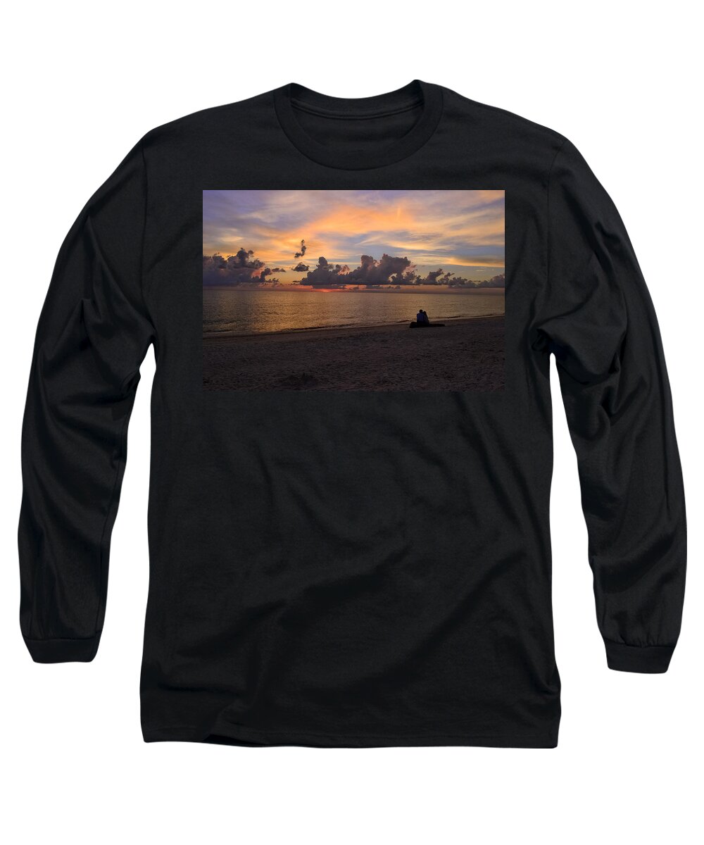Sunset Long Sleeve T-Shirt featuring the photograph A Gentle Love by Melanie Moraga