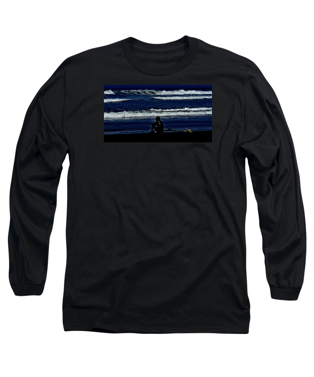Half Moon Bay Long Sleeve T-Shirt featuring the digital art A GR8 Ride by Joseph Coulombe