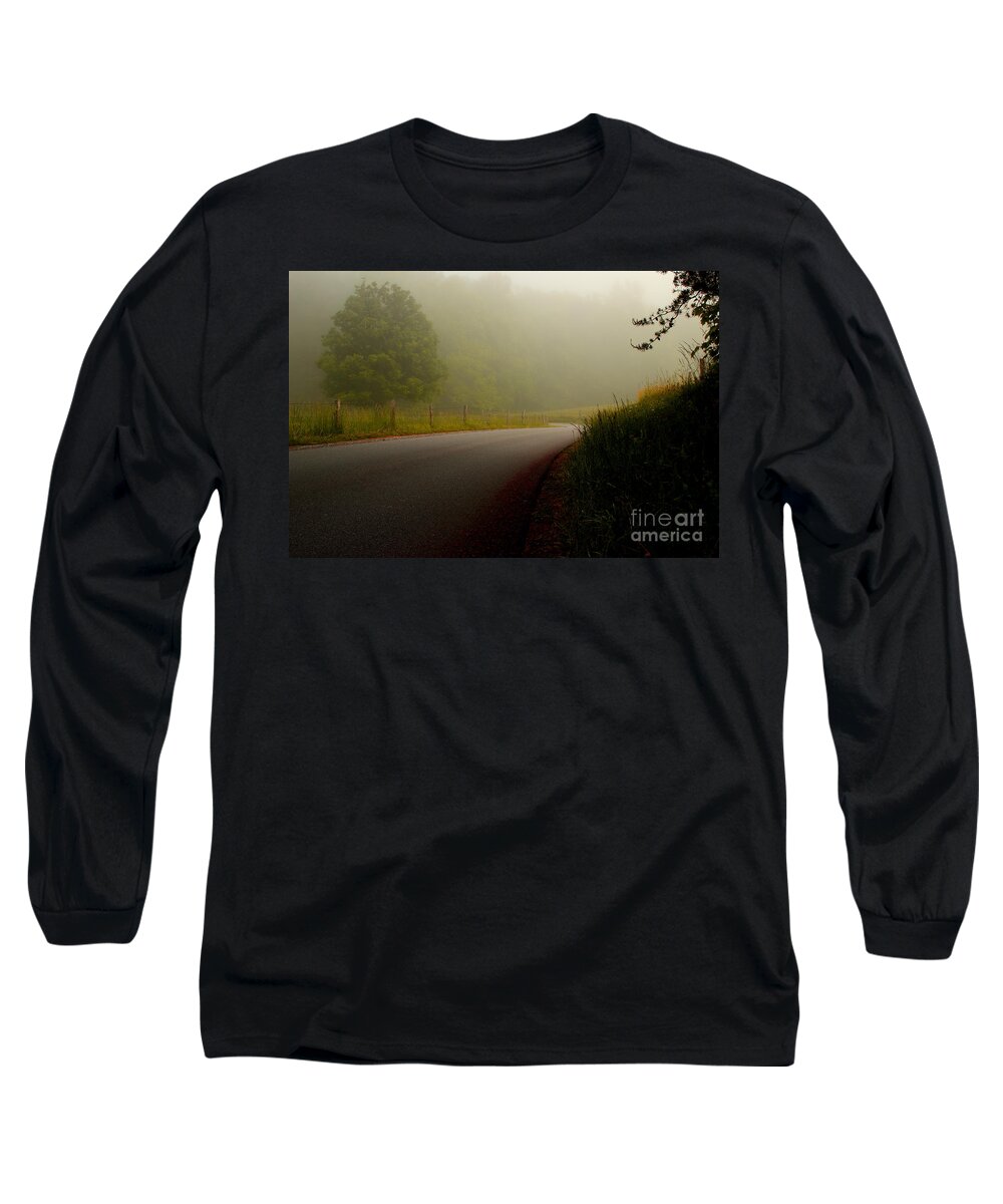 Cades Cove Long Sleeve T-Shirt featuring the photograph A Quiet Morning by Michael Eingle