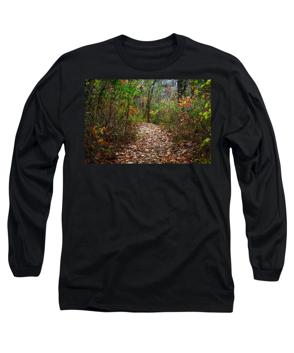 Woods Long Sleeve T-Shirt featuring the photograph A Walk to Remember by Jeff Mize