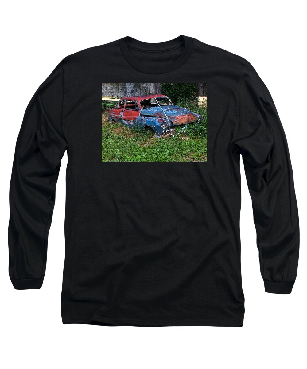 1950's Automobile Long Sleeve T-Shirt featuring the photograph Abandoned 1950 Mercury Monteray Buick by Ginger Wakem