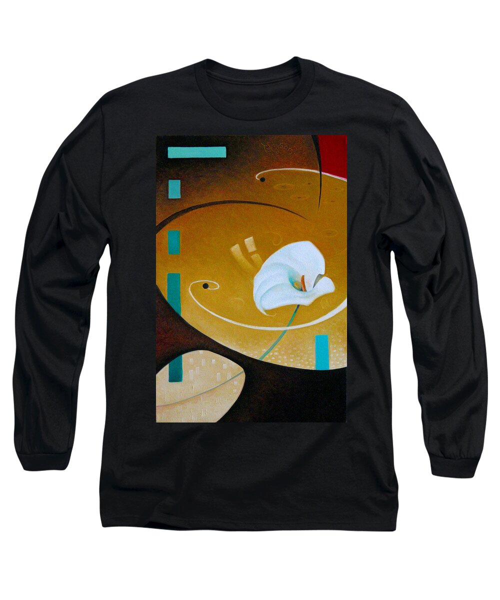 Nile Long Sleeve T-Shirt featuring the painting Above the Nile by T S Carson