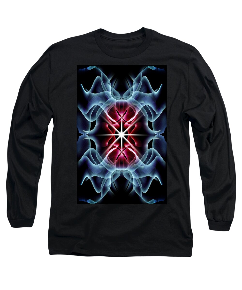 Abstract Long Sleeve T-Shirt featuring the digital art Abstract art 8 by Nathan Wright