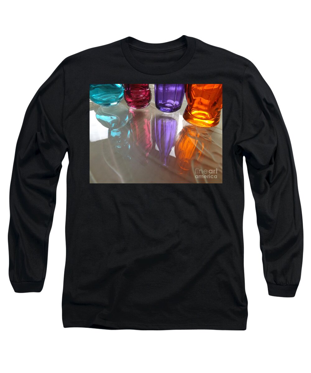 Abstract Long Sleeve T-Shirt featuring the photograph Abstract Reflections #4 by Robyn King